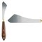 Creative Mark Stainless Steel Palette Knife Painting Tools - Paint Palette with Wooden Handle - Variety of Shapes and Sizes - 60S, 4 in